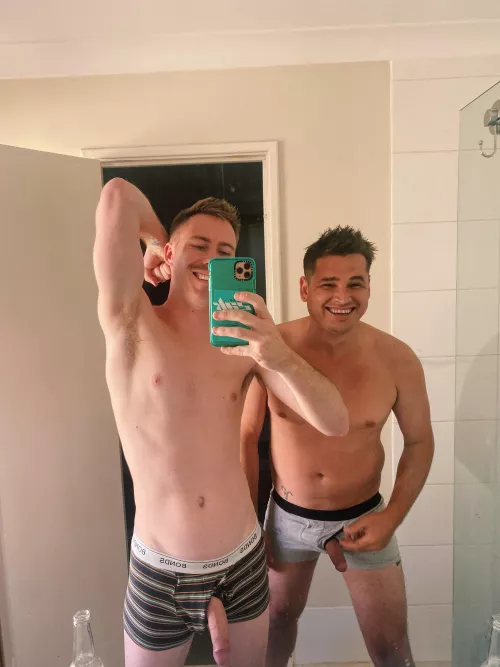 (26) Aussie Lad. Bit of fun with my straight mate