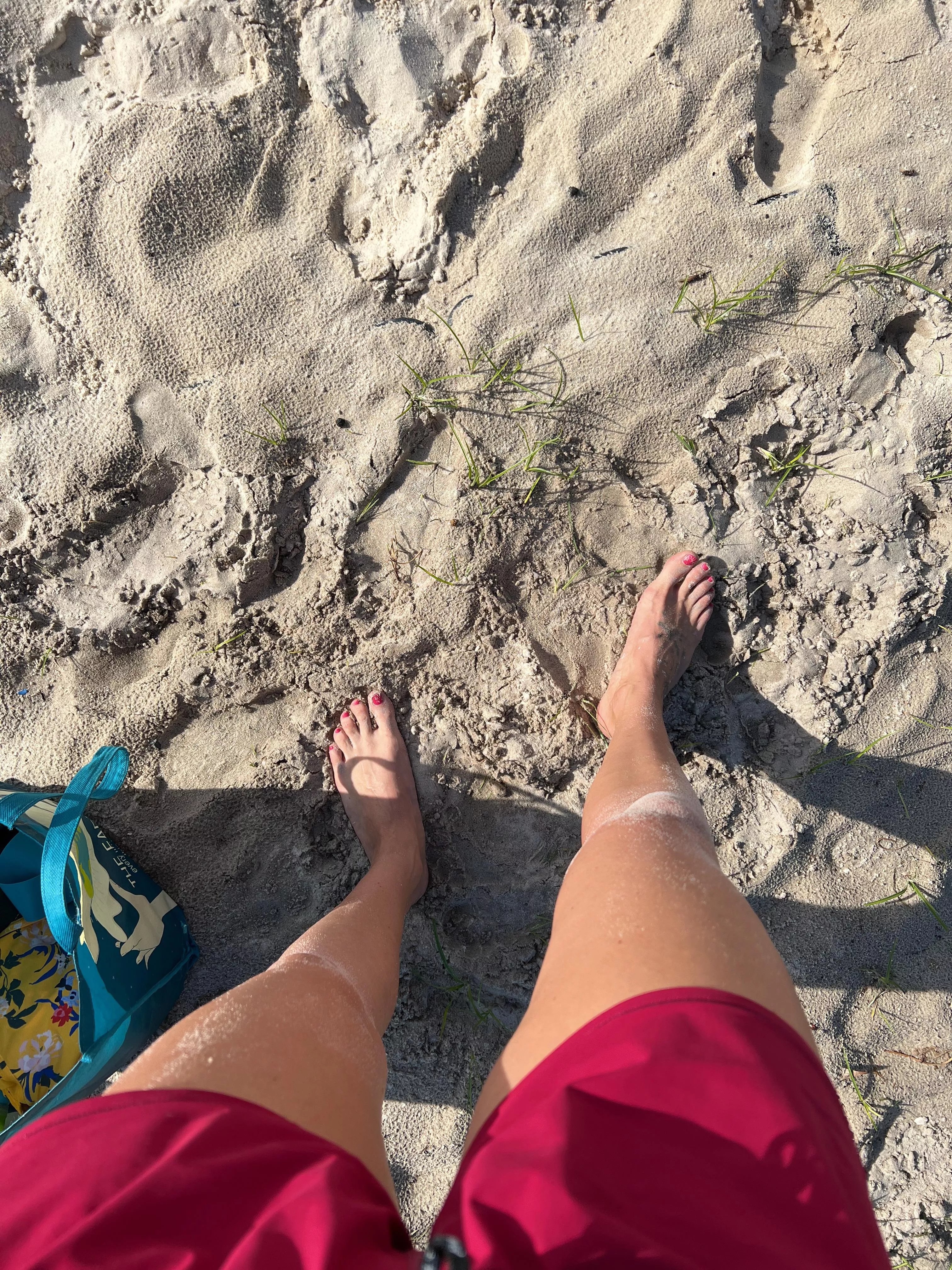 A break to take a pic during outdoor beach workout