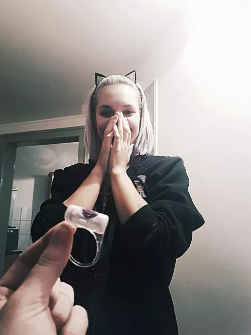 A gift from my husband. I think, it's to small for a real Bull! 🤣