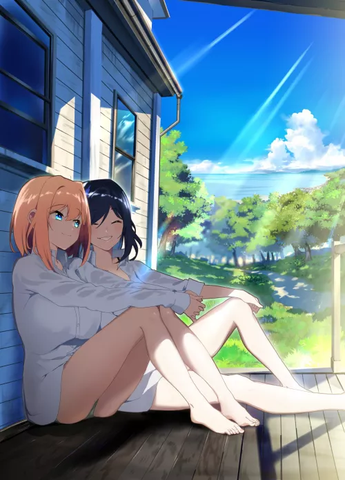A nice day to relax. [Kimi to Shiranai Natsu ni Naru]