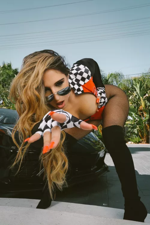 Abella as a Grand Prix girl...