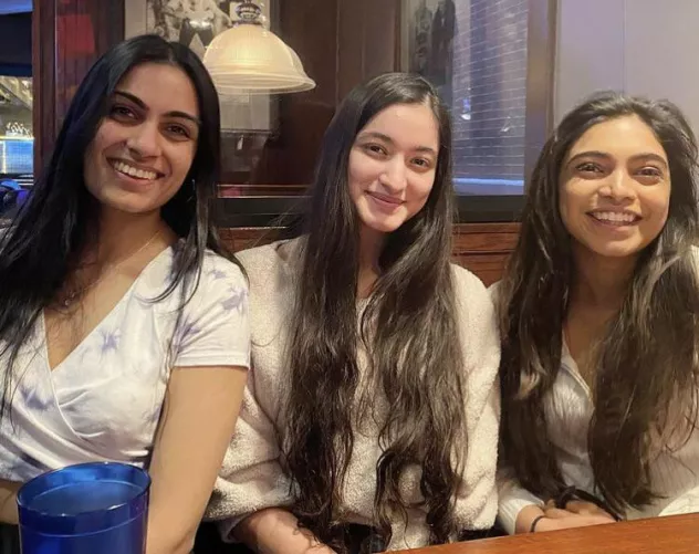 Babes in a restaurant