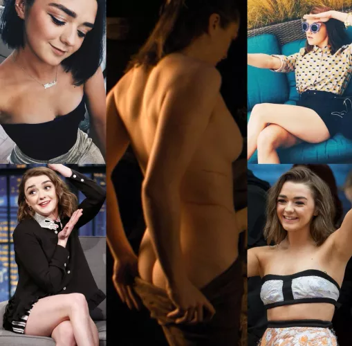 Birthday girl Maisie Williams has Cute Booty and Fine Legs.