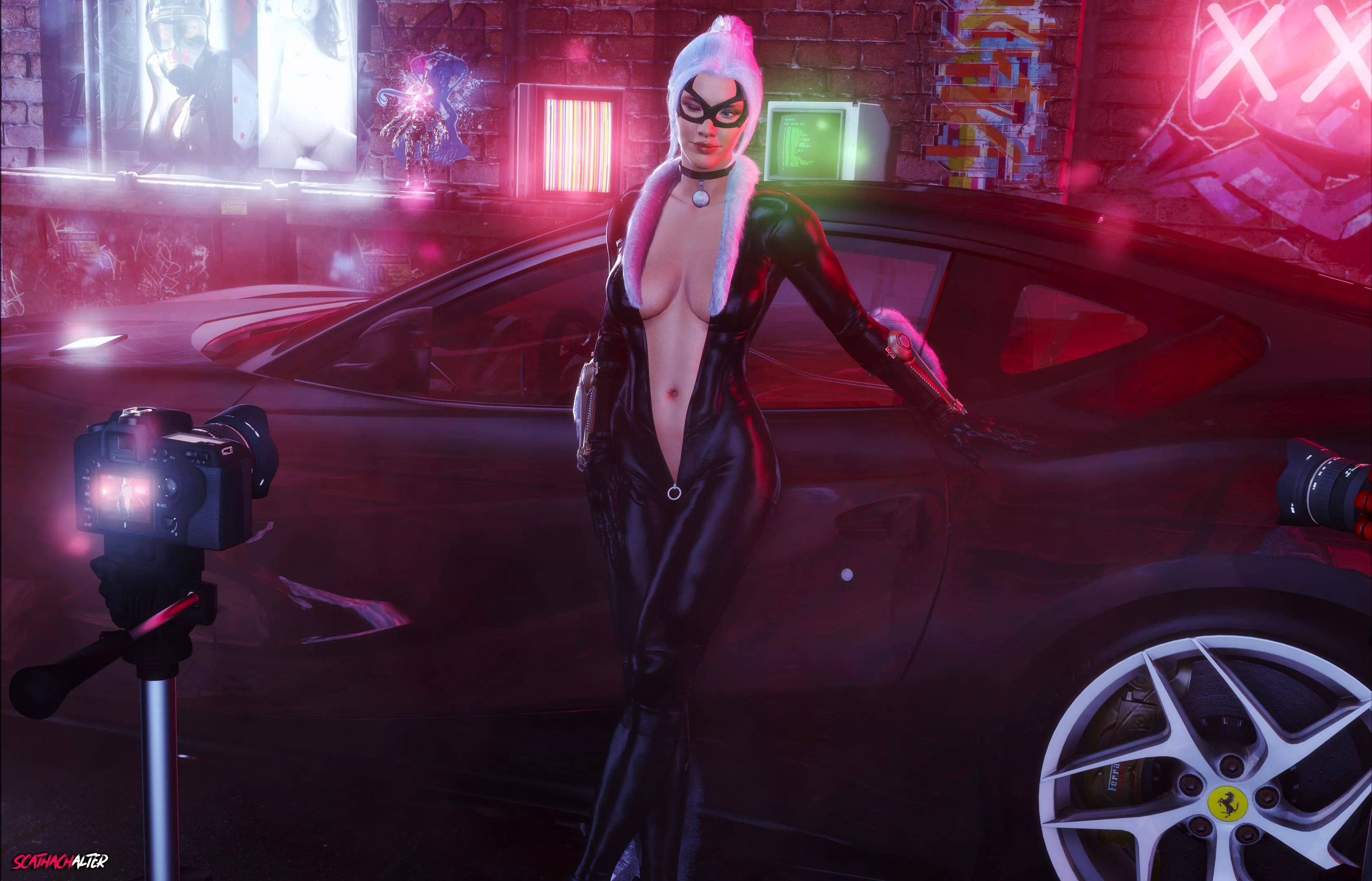 Black Cat - Cyberaesthetic (ScathachAlter) [Marvel/Spider-Man]