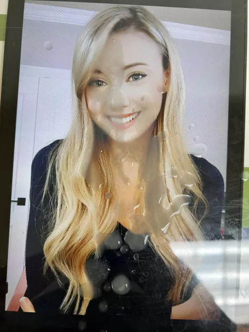 Blowing on a blonde!