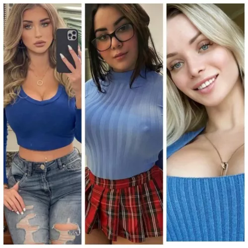 Blue sweaters