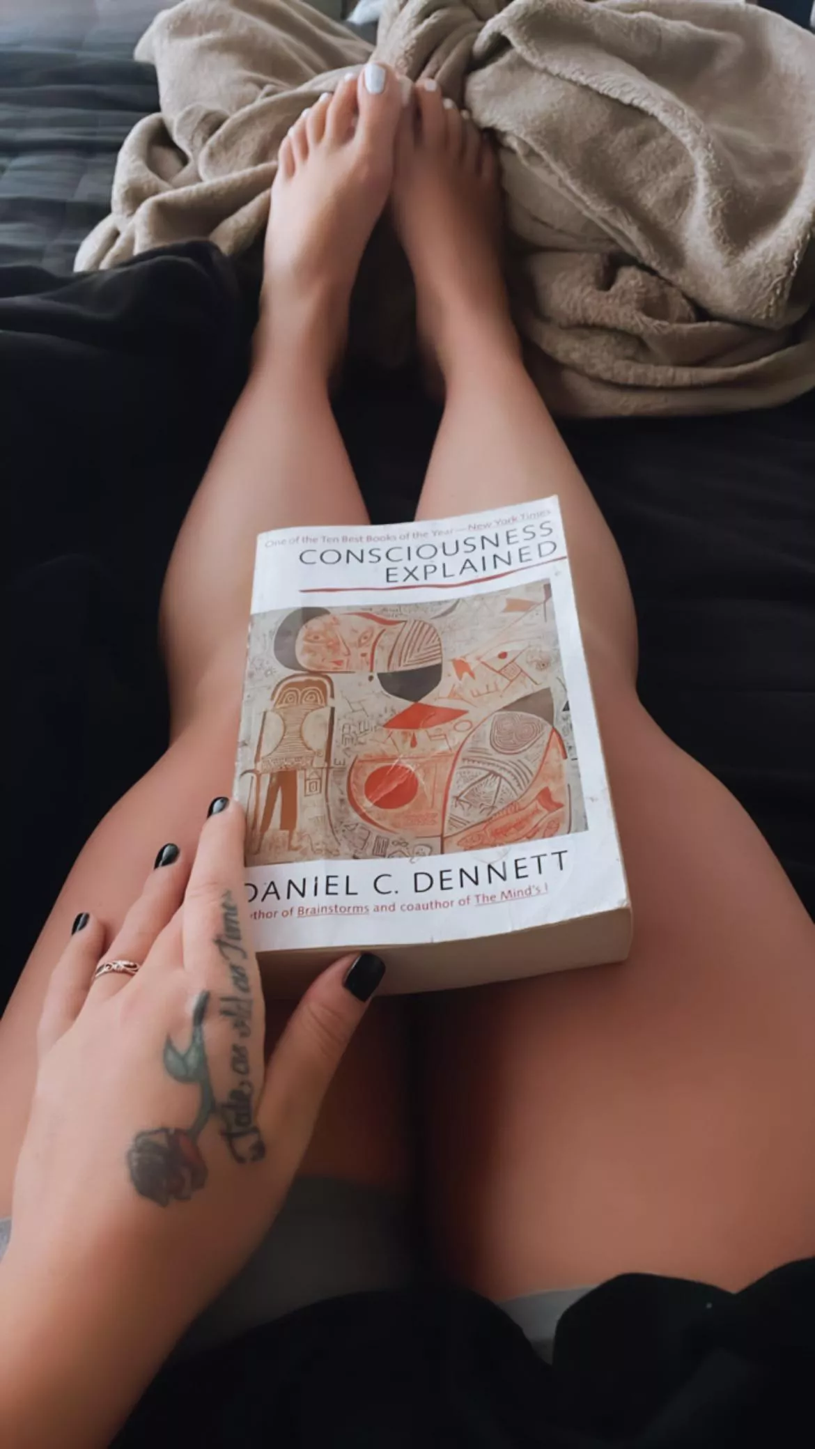 Books and feet?