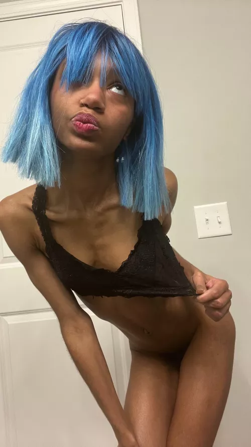 bra with no panties is the way to go