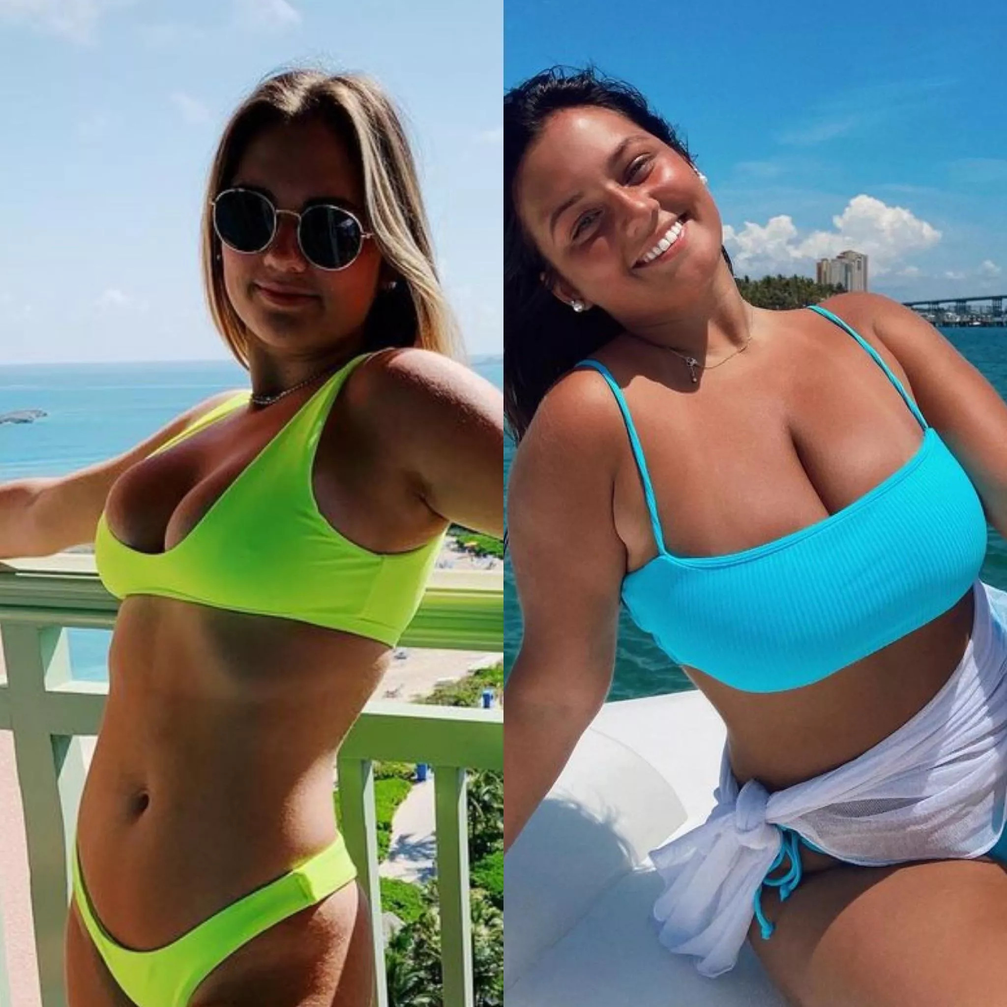 Caroline goes up some cup sizes