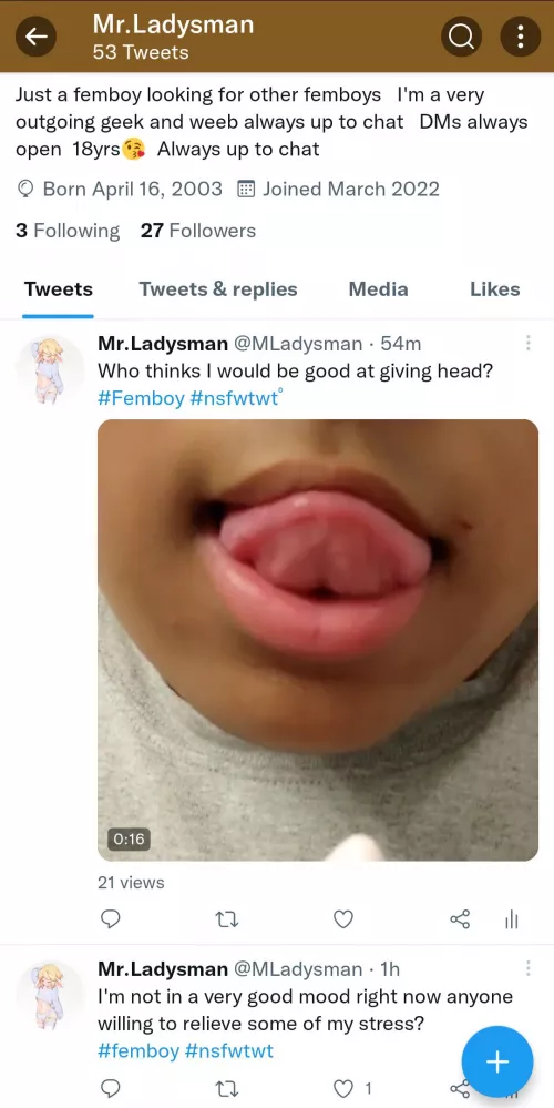 check out my new post on Twitter and DMS are always open😏