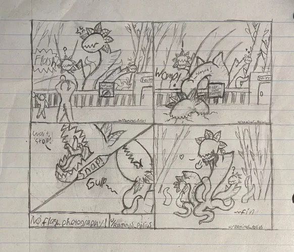 {comic} heard plants were uncommon here.