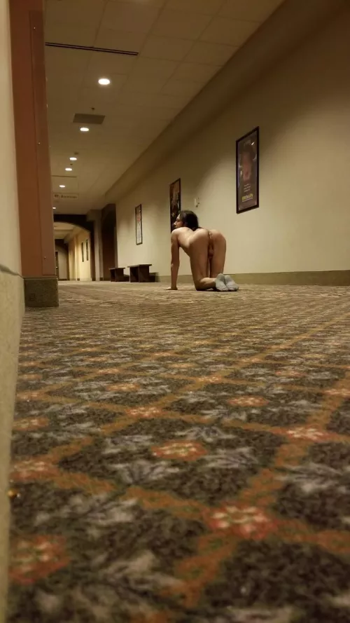 completely naked at the movies 🍿