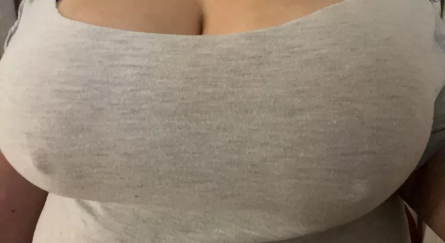 Dads stare at drop off = hard nipples