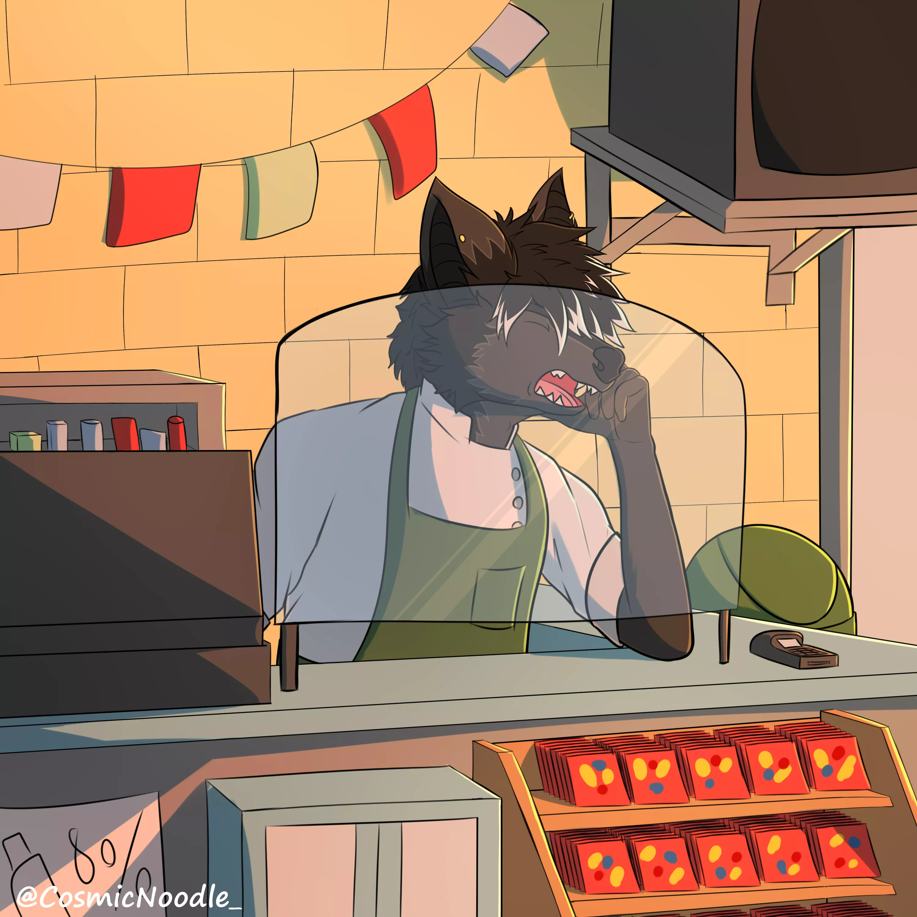 Day job (Art by me @CosmicNoodle_ on twitter)