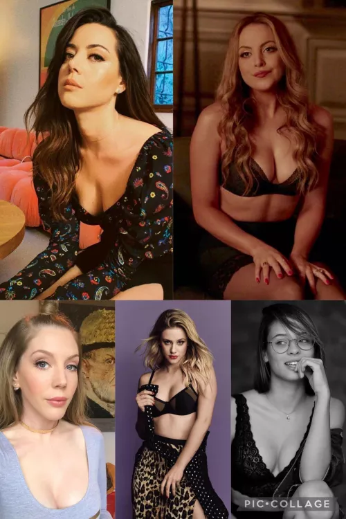 Desperate for a goddess! Chat, RP, sext about Aubrey Plaza, Liz Gillies, Katherine Ryan, Lili Reinhart or Daniela Melchior!