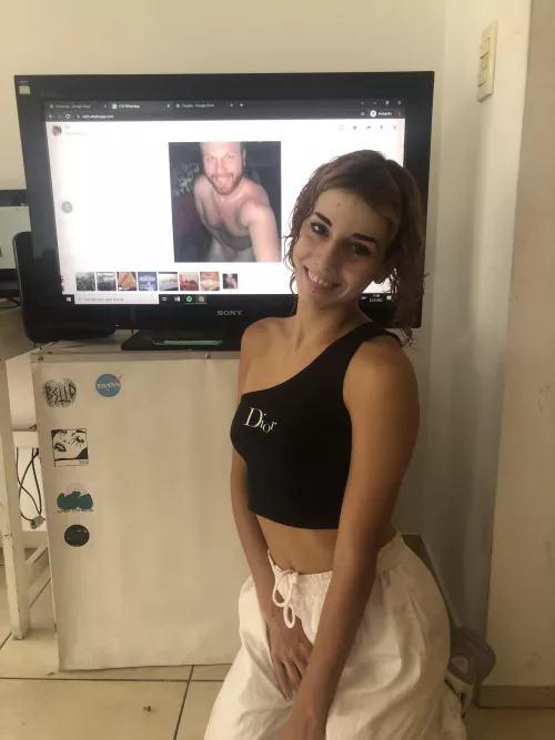 Do u remember Alli? My sissy slave with a tiny clit? Well I order her to train my sexy poses😹😹 what do u think??