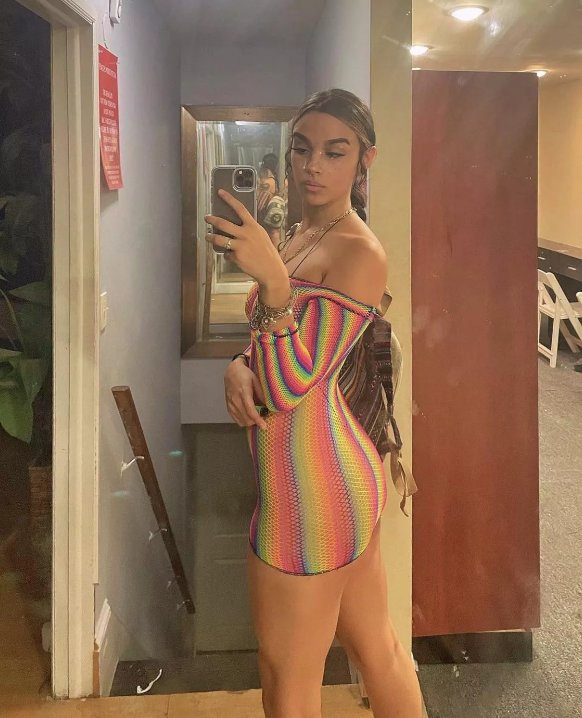 Do we like fishnet dresses too?😄