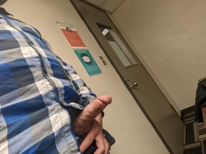 Does it count as public if I'm dick out in a study room?