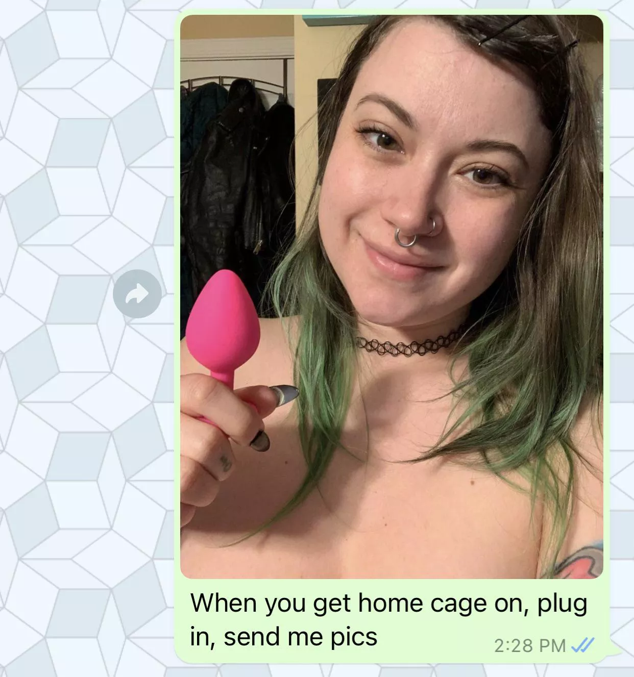 [domme] My hubby will wait patiently for me to get home with a plug in his ass because I am in charge, and I’m also really pretty lol