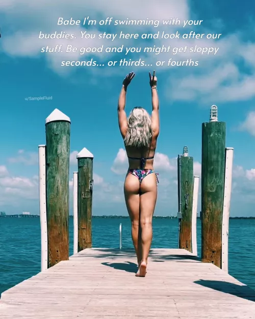 Don't you just love your wife's confidence