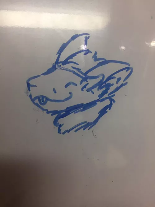 Drew this little Proto on our home calendar and it came out surprisingly well