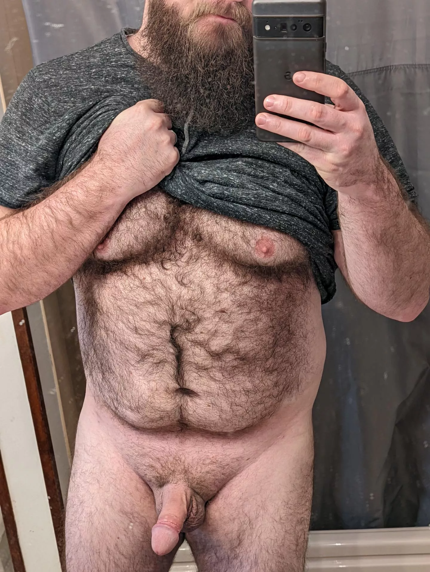 early morning beard and boner for your viewing pleasure