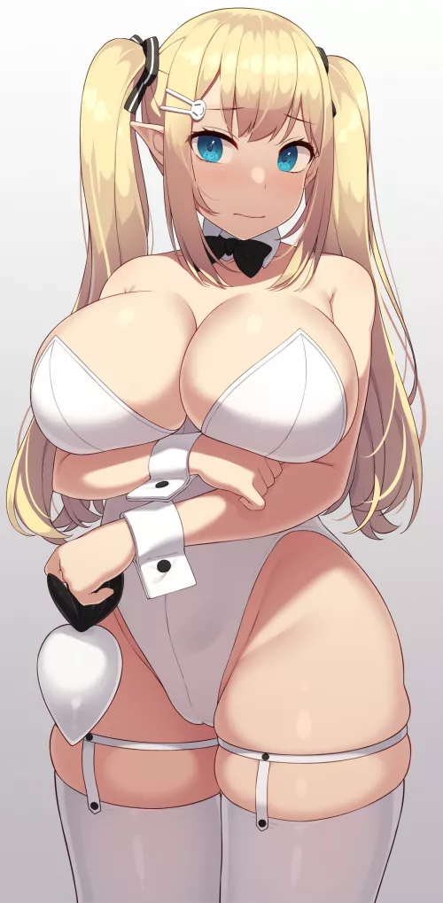 Embarrassed Blonde Elf (Samegami ) [Original]