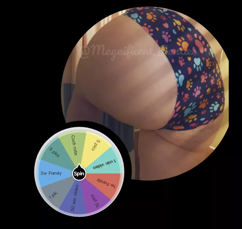 💫EVERY SPIN WINS💫 $5 to play.💕 Worn item orders get a free spin ‼️FETISH FRIENDLY‼️ [Selling] Worn items✨vials✨customs✨GFE✨sexting✨FANSLY✨ Premium Snapchat✨ DM or KIK M3GNIFIC3NT or 👻 Magnificent0505