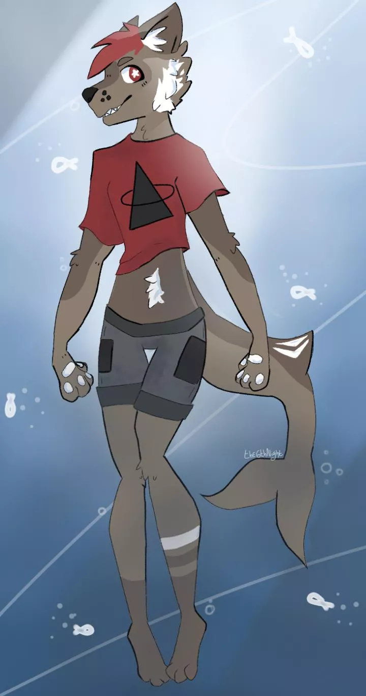 First drawing of my half shark boi 😁 First drawing of my half shark boi 😁