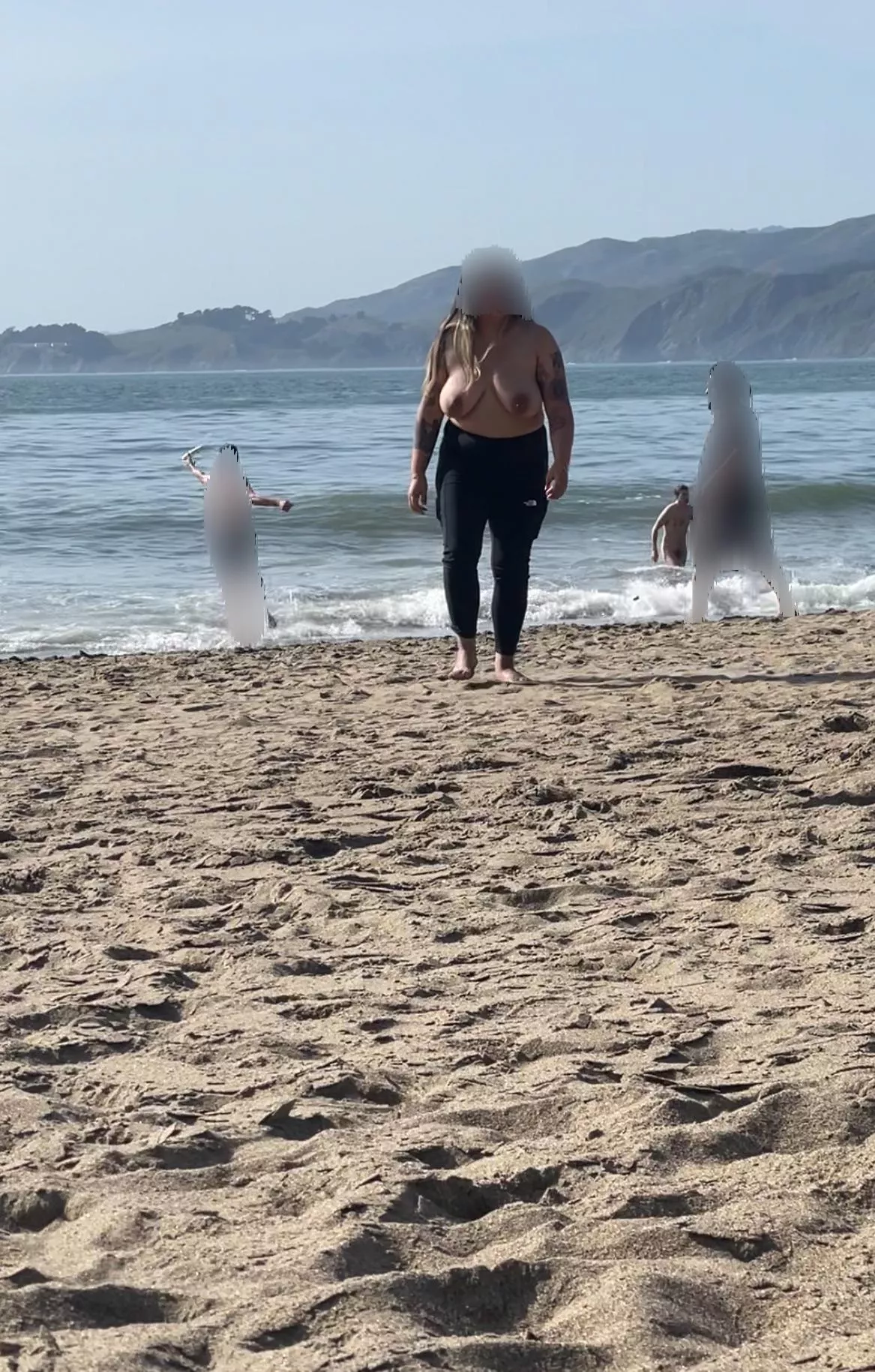 First time topless in public