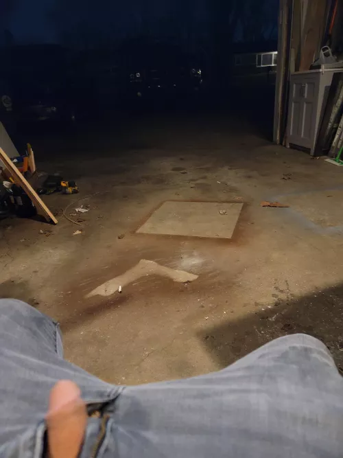 flashing in the garage, help me get hard and cum for the neighbors