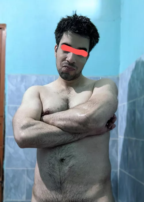 Flexing Forearms. Full pic on my profile