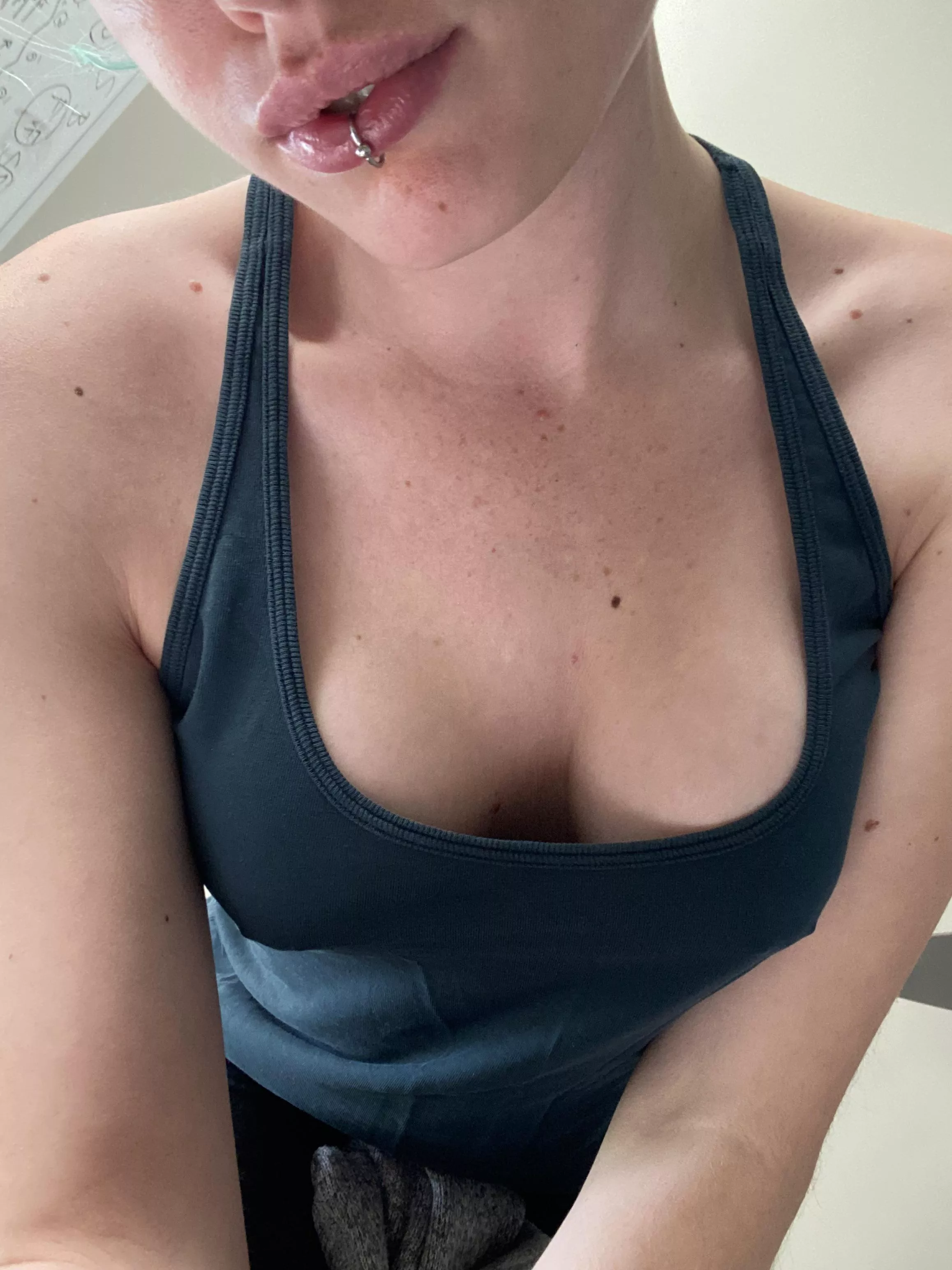 Freckles and cleavage (oc) (f over 18)