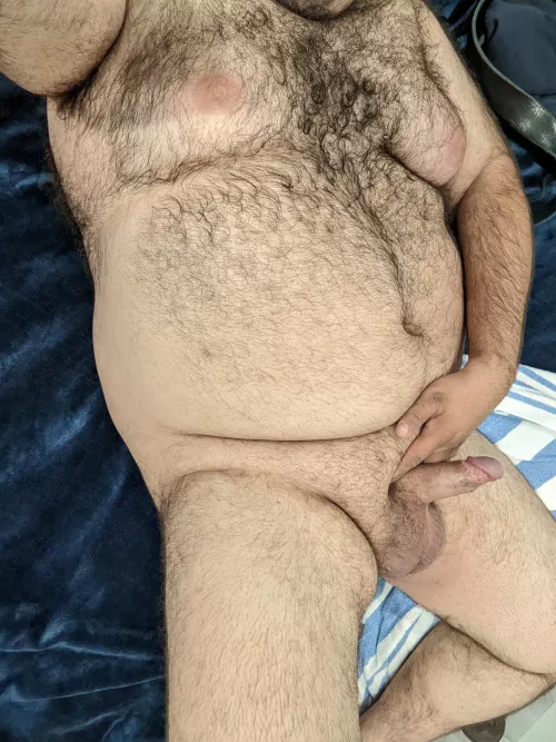 Fresh out of shower.