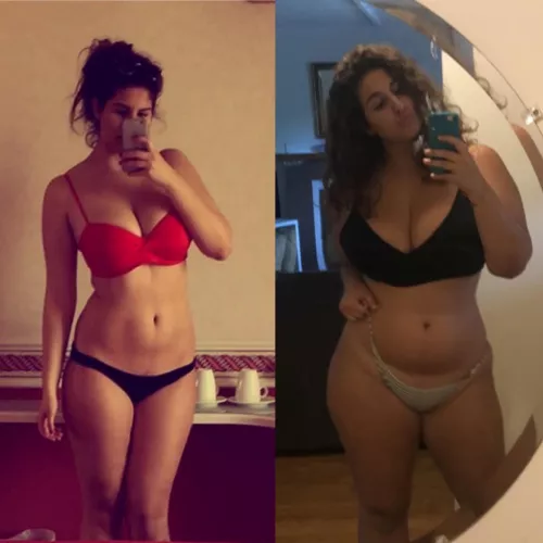 From skinny to thick… but I kinda like it