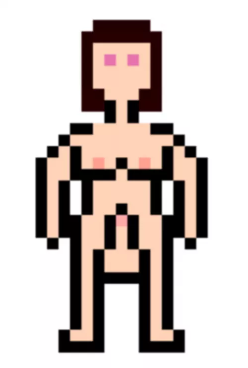 Futanari concept art for games, just a cute little character.