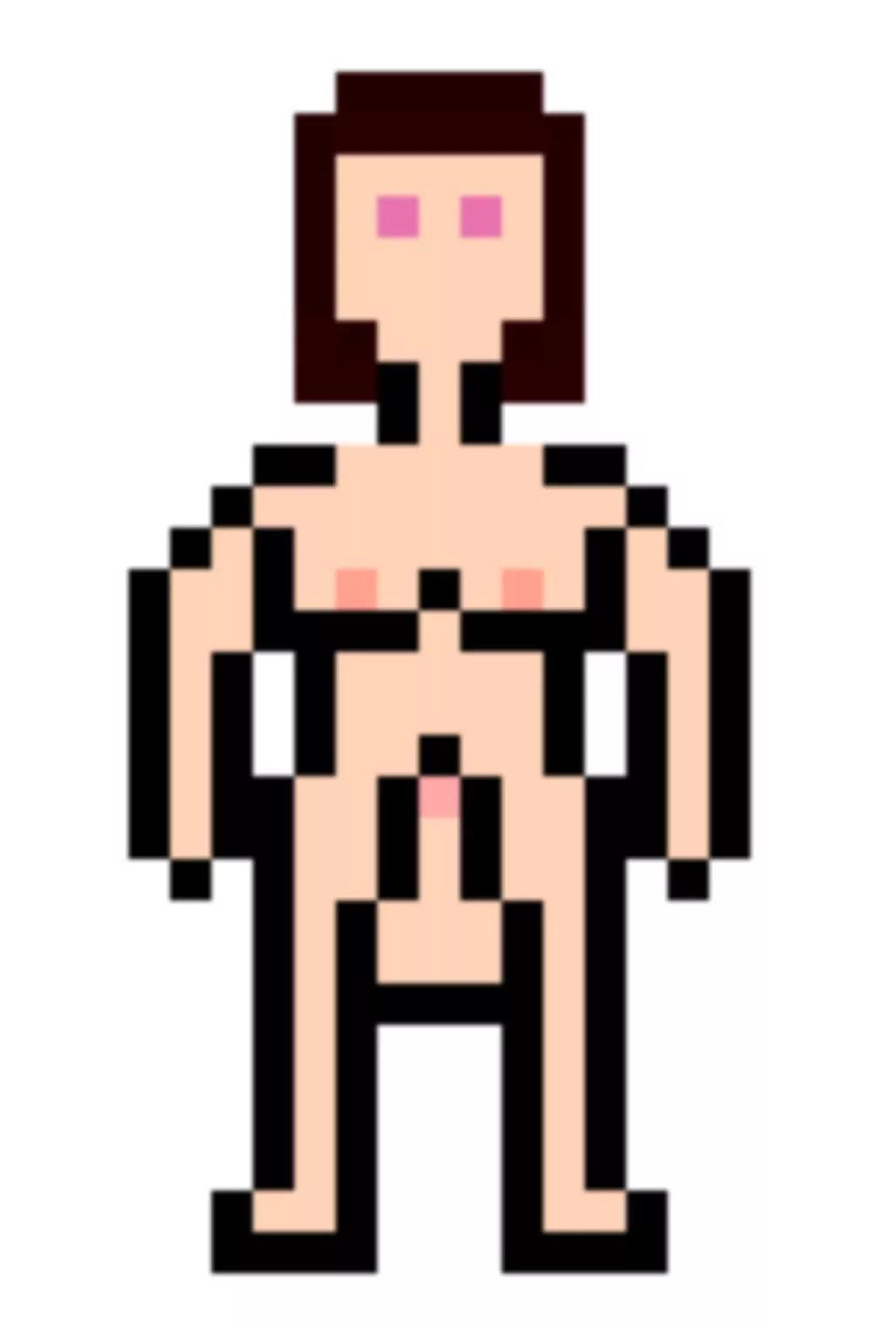 Futanari concept art for games, just a cute little character.