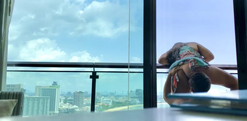 Getting my soul eaten by service boy while hubby enjoyed swim and breakfast by the pool 👅👅