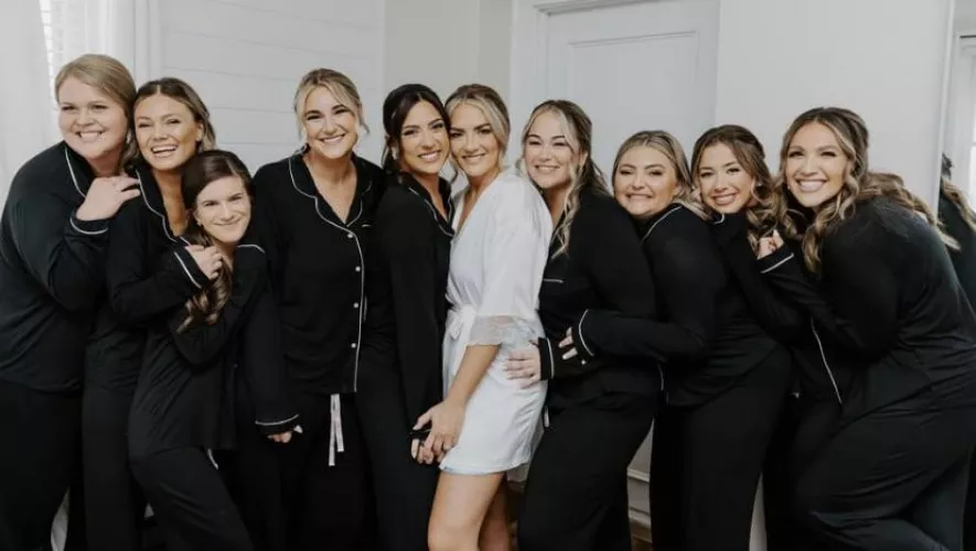 Getting ready on wedding day! Who’s going to be late with messed up hair and how did it happen? Comment below your choice