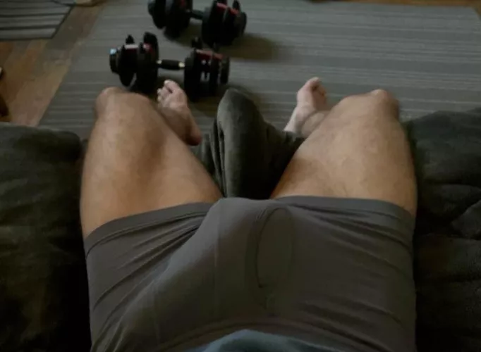 Got hard during a morning lift