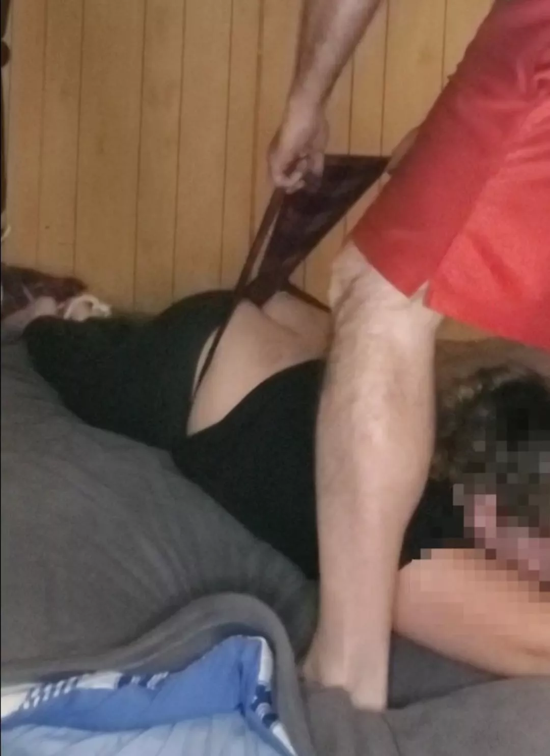 Got tied to the bed and wedgied last night 😳