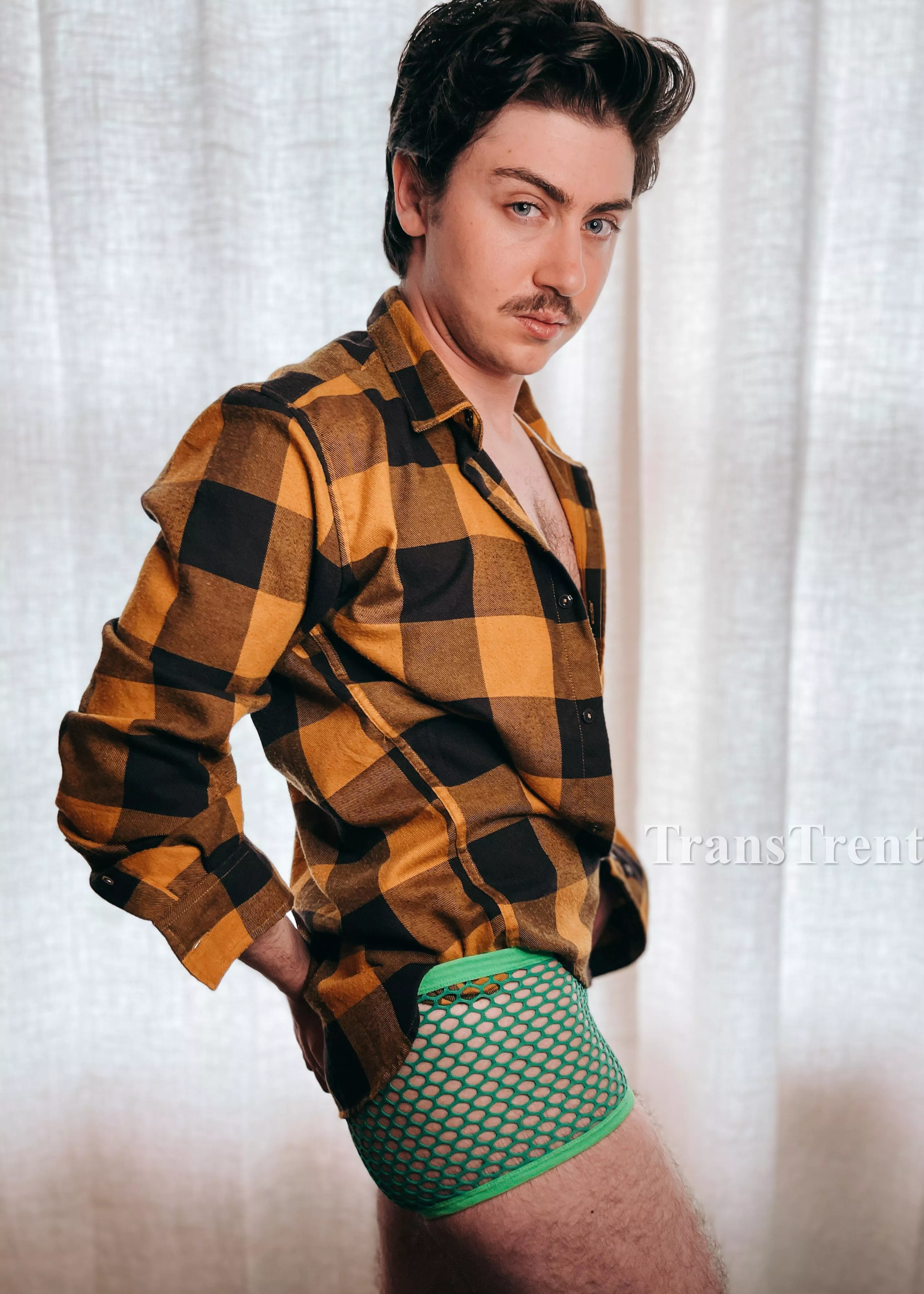 Green fishnet underwear is the way to go for St Patty’s Day