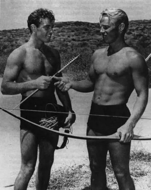 “Guy Madison and blonde bud” …