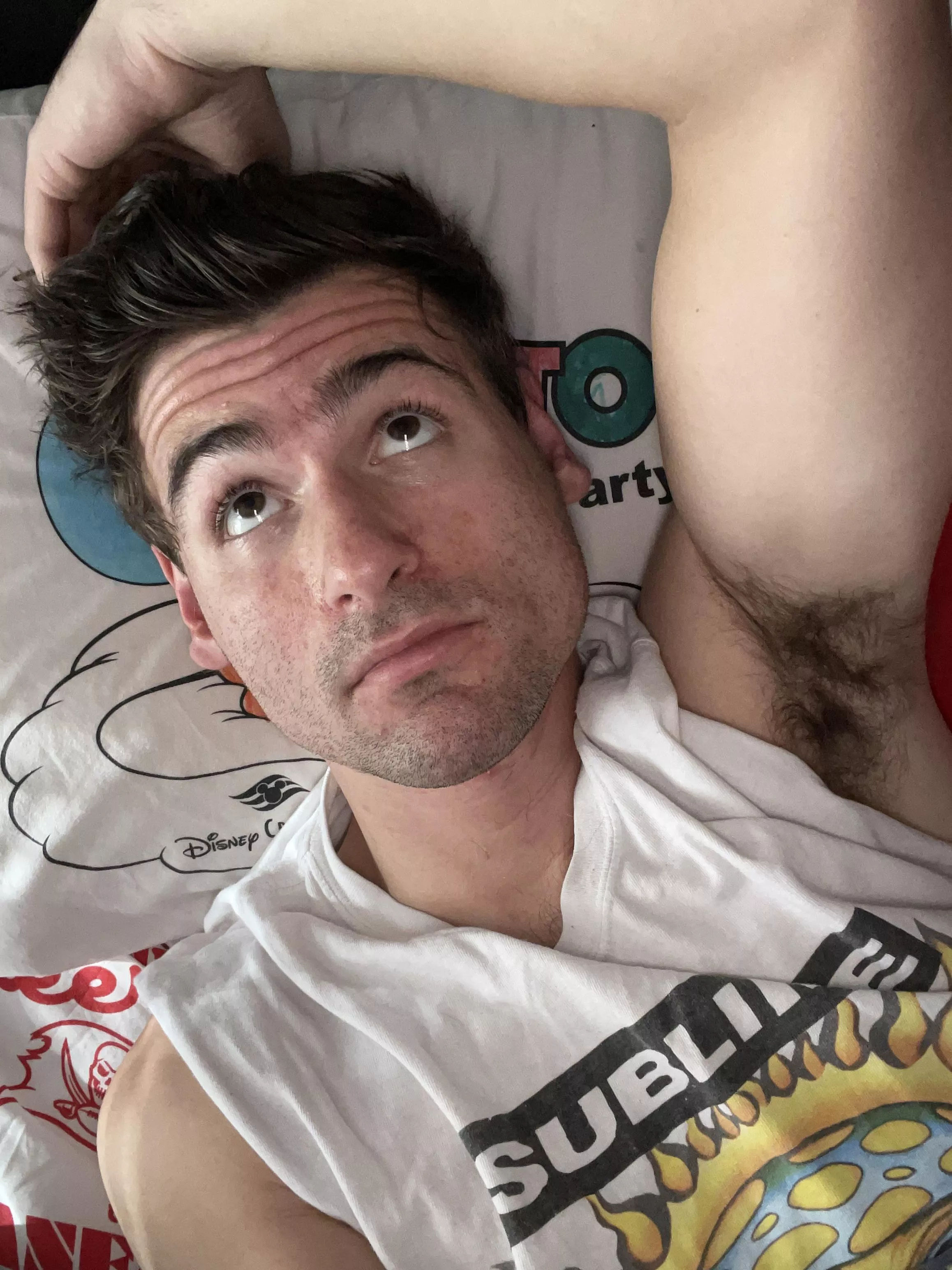 He’s dumb, hot, and has nice armpits