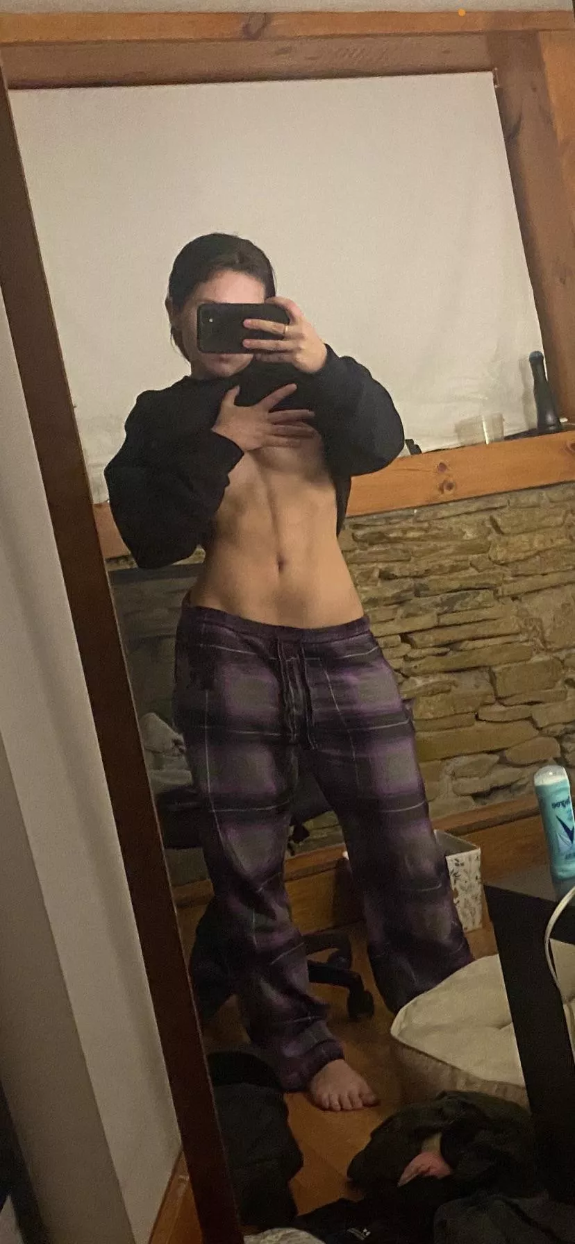 Hidden underneath my baggy clothing 😜