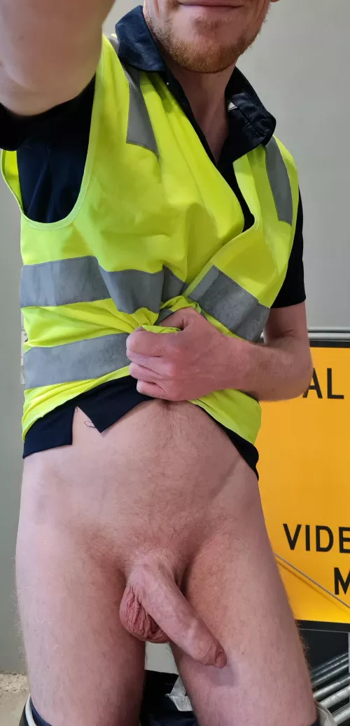 Hiding in the garage at work 🙈