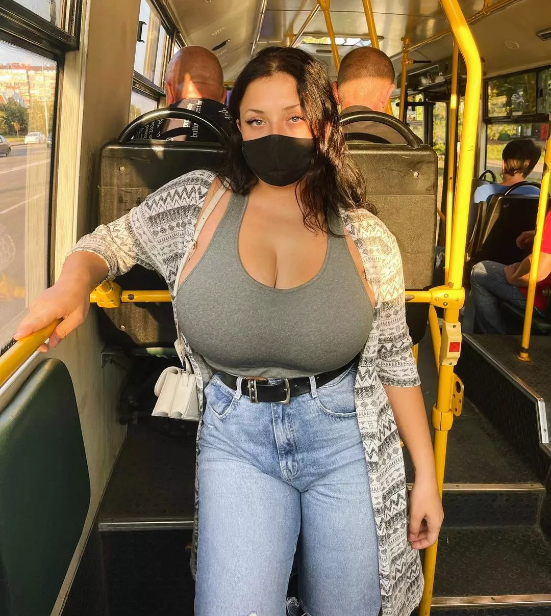 hoping the bus driver hits all the bumps/pot holes in the road for uhh... reasons