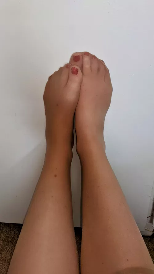 I always like how my toe nail colors peek through tights