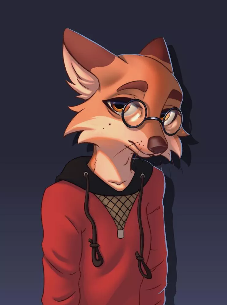 I decided to draw my fox self again, it’s been a while.