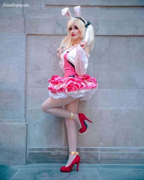 I did a Spring Bunny inspired Harley Quinn!